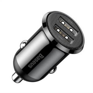 Baseus Grain Pro 2x USB 4.8A - Sort